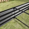 Raised Garden Bed Kit - Metal Raised Bed Garden7.6x3.7x0.98ft for Flower Planters, Vegetables Herb Black