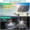 Solar Powered Wall Lights Outdoor Solar Motion Sensor Lights with 4 Adjustable Heads 333Pcs LED Beads 120¬∞ Sensing Angle Remote Control Waterproof fo