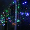 Butterfly Curtain String Lights USB Powered Colorful LED Fairy Lamps w/8 Modes