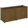 Garden Planter Honey Brown 59.1"x19.7"x27.6" Solid Wood Pine