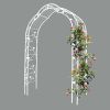 Metal Garden Arch Assemble Freely with 8 Styles Garden Arbor Trellis Climbing Plants Support Rose Arch Outdoor Arch Wedding Arch Party Events Archway