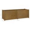 Garden Planter Honey Brown 59.1"x19.7"x19.7" Solid Wood Pine