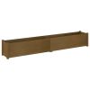 Garden Planter Honey Brown 78.7"x12.2"x12.2" Solid Wood Pine