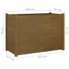 Garden Planter Honey Brown 39.4"x19.7"x27.6" Solid Wood Pine