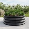 32.08"*11.4" Tall Round Raised Garedn Bed,Metal Raised Beds for Vegetables, Outdoor Garden Raised Planter Box, Backyard Patio Planter Raised Beds for