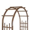 7ft Garden Arch Dark Brown