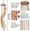 35'' Outdoor Wind Chimes Large 18 Tubes Deep Tone Chapel Bells for Garden Decor