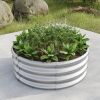 32.08*11.4" Tall Round Raised Garedn Bed, Metal Raised Beds for Vegetables, Outdoor Garden Raised Planter Box, Backyard Patio Planter Raised Beds for