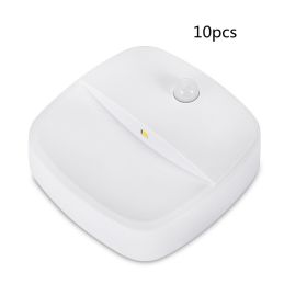 Creative Human Body Induction Night Light Led Infrared Smart Home Cabinet Light (Option: E 10pcs)