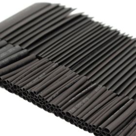 Bagged Color Environmental Protection Heat Shrinkable Sleeve Tube (Option: 127pcs Black)