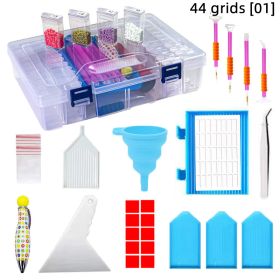 44 Grid Bead Box Spot Drill Package Tool Set (Option: Storage Box 44Grid 01Set)