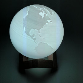 Double color touch 3D printing earth Jupiter lamp (Option: Earth-10CM-Normal)