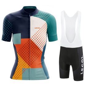 Summer Short-Sleeved Suspenders Cycling Jersey Suit Mountain Biking Road Team (Option: 11 Style-L)