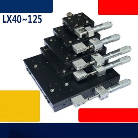 X Axis Platform Manual Displacement Optical Precision Fine Tuning One-dimensional Mobile Translation Slide (Option: LX40L)