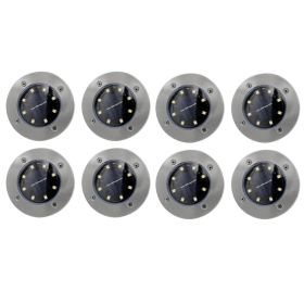 Outdoor Stainless Steel Garden Landscape Light (Option: 8pcs white)