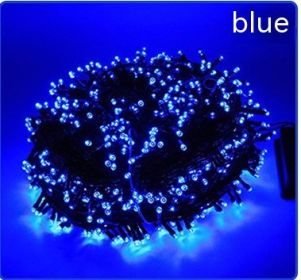 Solar-powered String Lights 8 Function LED Outdoor Waterproof (Option: Blue-Common Style 32 M 300 Lights)