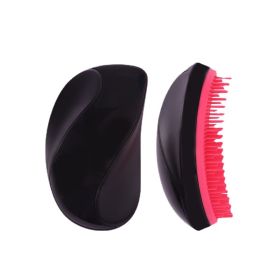 Household TT Anti-knot Plastic Comb (Color: Black)