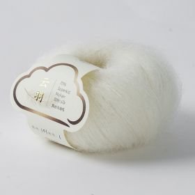 Mohair New Young Wool Silk Wool Hairline Rule (Option: 101 White)