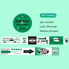 Adhesive Tape Diy Journal Decoration Material Base Sticker (Option: Self Healing)