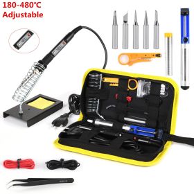 Thermostat Electric Soldering Iron Set (Option: Black-EU)