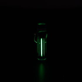 Tritium lamp fluorescent keychain (Option: Green-Transparent shell)