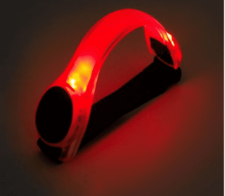 1X Clignotant LED S√©curit√© Nuit R√©fl√©chissant Ceinture Strap Arm Band Brassard V√©lo Courir S√©curit√© dans les Sports En Plein Air Sport Durable (Color: Red)