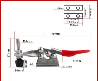 Quick Jig Horizontal Clamp Fixed Clamp (Option: GH201A SS)