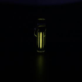 Tritium lamp fluorescent keychain (Option: Yellow-Transparent shell)