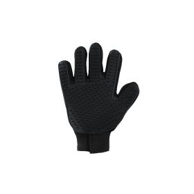 Pet Gloves Cat Petting Gloves Float Hair Cleaning Cleaning Beauty Massage Dog Supplies Dog Comb (Option: Black Right Hand-XKST)