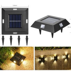 Solar Small Night Outdoor Garden Wall Light Decorative Courtyard (Option: Plastic-warm light)