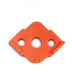 Quick Locator Woodworking Router Corner Radius Templates Jig R5-R40 Woodworking Trimming Machine Wood (Option: R15R20-Orange)