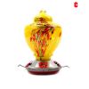 Hummingbird Feeder for Outdoors Hand Blown Colorful Glass Feeder with Ant Moat Gardening Supplies Bird Feeder Ant Proof