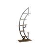 6-Tier 9 Potted Metal Plant Stand Holder Display Shelf with Hook