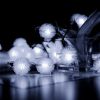 10/20/40 Christmas LEDs Snow Pompon Fairy Dandelion String Lights For Party