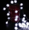 10/20/40 Christmas LEDs Snow Pompon Fairy Dandelion String Lights For Party