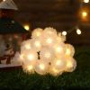 10/20/40 Christmas LEDs Snow Pompon Fairy Dandelion String Lights For Party