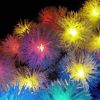 10/20/40 Christmas LEDs Snow Pompon Fairy Dandelion String Lights For Party