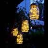 6 Pcs Solar Powered Mason Jar Lid Lights 20 LEDs Fairy String Lights Xmas Garden Decor