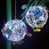 1pc Butterfly Outdoor Decorative Light Solar Hanging Decorative; Outdoor Courtyard; Garden Decorative Lamp With Ball Hanging Tree Lamp; Luminous Butte