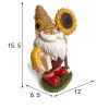 Resin Figurines, Outdoor Spring Decoration, Garden Gnome Sculptures & Statues