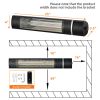 1500W Outdoor Electric Patio Heater with Remote Control