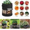 1pc Potato Grow Bag Vegetable Onion Home Garden Plant Bag With Handle PU Thickened Garden Carrot Taro Peanut Growing Bag Potato Pot