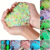 2000pcs/bag Glow In Dark Artificial Stone Gardening Aquarium Landscape Fluorescent Small Stone Vase Hourglass Luminous Sand Fluorescent Particles 50g