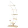 6-Tier 9 Potted Metal Plant Stand Holder Display Shelf with Hook