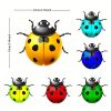 1pc/6pcs, Metal Ladybugs Wall Decor, Metal Ladybugs Hanging Decor, Home Decor, Garden Decor, Wall Decor, Bedroom Decor, Wedding Decor, Party Decor, Bi