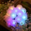 10/20/40 Christmas LEDs Snow Pompon Fairy Dandelion String Lights For Party