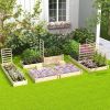 Yard Multi Usage Garden bed with Wooden Planter