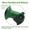 H2O WORKS Garden Hose Nozzle Thumb Control Heavy Duty Metal Water Nozzle with Adjustable Watering Patterns High Pressure Hose Nozzle Sprayer;  Pefect