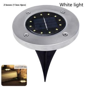 12Led Solar Underground Light Solar Lawn Light (Option: E)