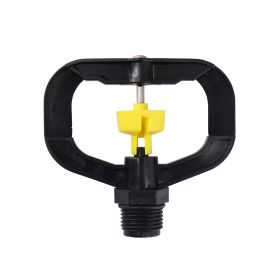 Plastic DN15 Outer Wire Round Butterfly 360 Degree Rotating Irrigation Sprinkler Agriculture Garden (Color: Yellow)